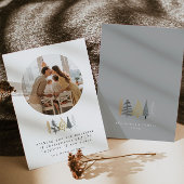 家族モダン写真クリスマスカード シーズンカード