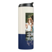 家族モダン写真コラージュ最高のママ タンブラー (回転左)