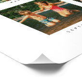 家族モダン写真コラージュ記念カレンダー ポスター (コーナー)