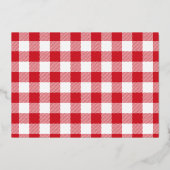 家族モダン写真スクリプスタイリッシュトのクリスマス金ゴールド 箔シーズンカード (裏面)