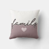 家族モダン写真スクリプトトレンディーKeepsake クッション (裏面)