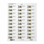 家族モダン写真スミニマルクリプト住所 シール (フルシート)