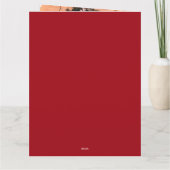 家族モダン写真ハッピーホリデーズクリスマス カード (裏面)