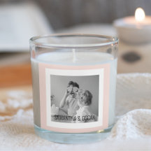 家族モダン写真パステルピンクシンプル色ギフト