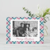 家族モダン写真メリークリスマス シーズンカード (スタンド正面)