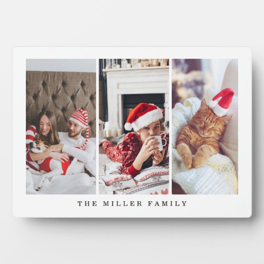 家族モダン写真記念コラージプラーク フォトプラーク (正面)