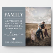 家族モダン写真記念 フォトプラーク (正面)