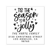 家族モダン名のすてき差出人住所 セルフインキングスタンプ (デザイン)