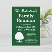 家族モダン懇親会パーティの招待状 招待状 (スタンド正面)