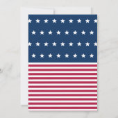 家族モダン懇親会BBQ 7月4日の夏パーティー 招待状 (裏面)