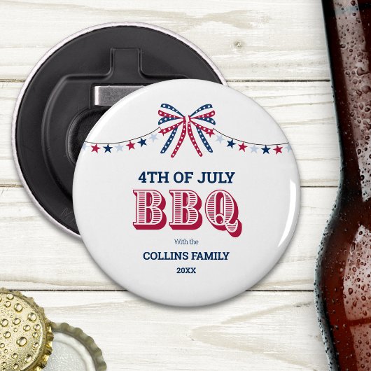 家族モダン懇親会BBQ 7月4日の夏パーティー 栓抜き