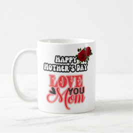 家族モダン母親の日 コーヒーマグカップ