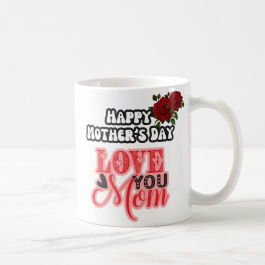 家族モダン母親の日 コーヒーマグカップ (右)
