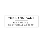 家族モダン結婚差出人住所パーソナライズされた セルフインキングスタンプ (デザイン)