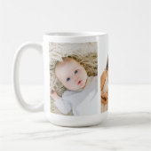 家族モダン3写真コラージコーヒーマグ コーヒーマグカップ (左)