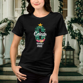 家族モノグラムののクリスマスC名の意味 トライブレンドＴシャツ