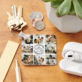 家族モノグラムのの写真コラージュ | モノグラムギフト キーホルダー