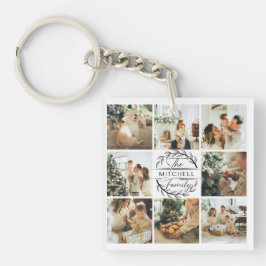 家族モノグラムのの写真コラージュ | モノグラムギフトK キーホルダー