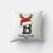 家族モノグラムの名サンタクロース クッション (裏面)