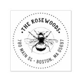 家族ユニークの名前と住所 セルフインキングスタンプ (デザイン)