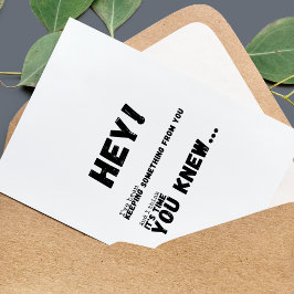 家族ユニークへの妊娠告知カード カード