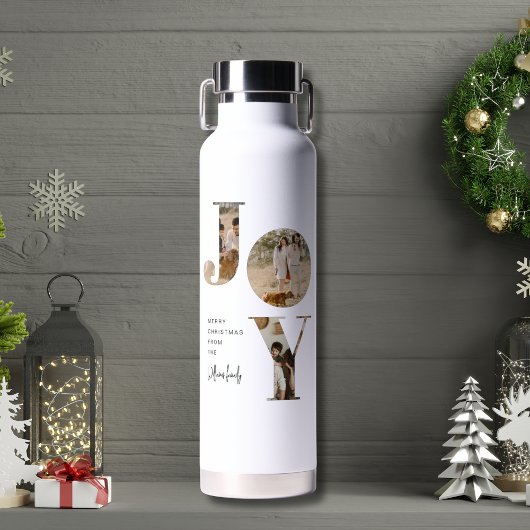 家族ユニーク写真メリークリスマスパーソナライズされた ウォーターボトル