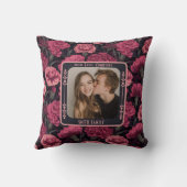 家族ユニーク結婚記念日装飾用クッション クッション (裏面)