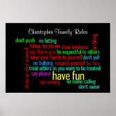 家族ルール ポスター (正面)