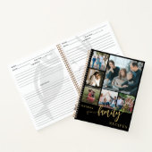 家族レシピの写真コラージュレシピ本 ノートブック (内部)