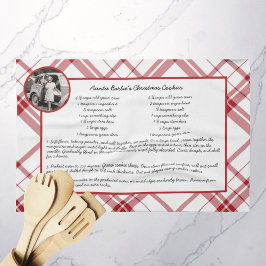 家族レシピ記念写真クリスマス キッチンタオル
