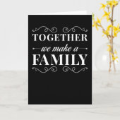 家族一緒に私たち家族を作る カード (黄色い花)