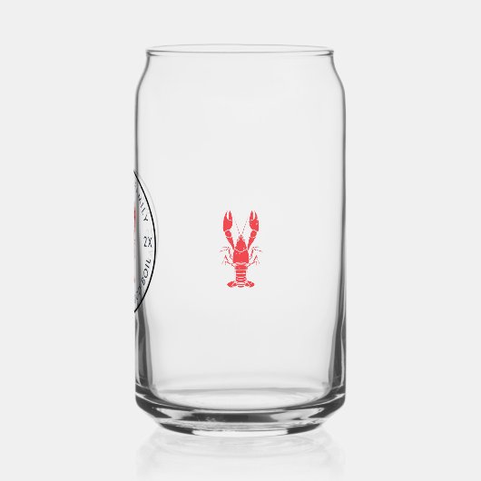 家族任意の大事な行事シーフードボイルカスタム ガラス缶 (左)