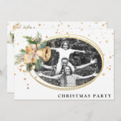 *~*家族企業の。AP20クリスマスパーティー写真 招待状 (正面/裏面)