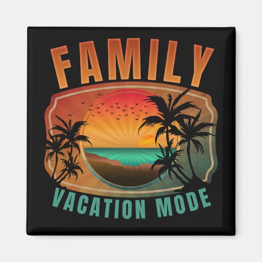 家族休暇モード マグネット (正面)