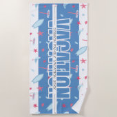 家族休暇 ビーチタオル (正面)