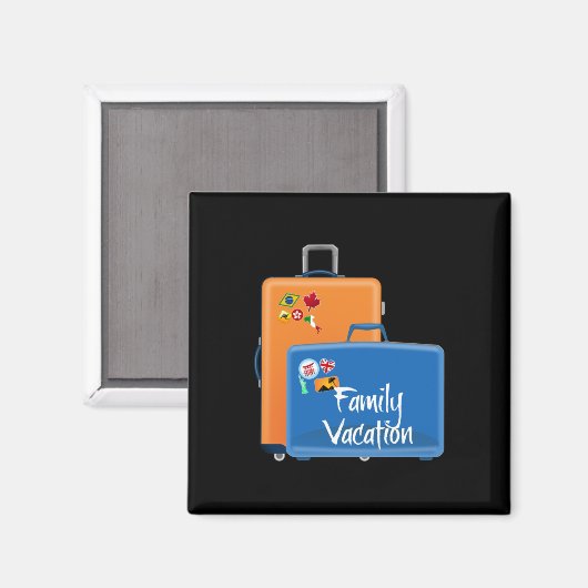 家族休暇 マグネット (正面/裏面)