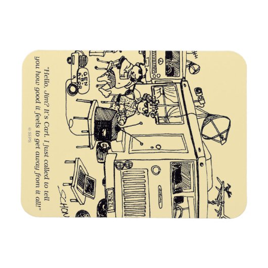 家族休暇 マグネット (横)