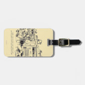 家族休暇 ラゲッジタグ (正面横)