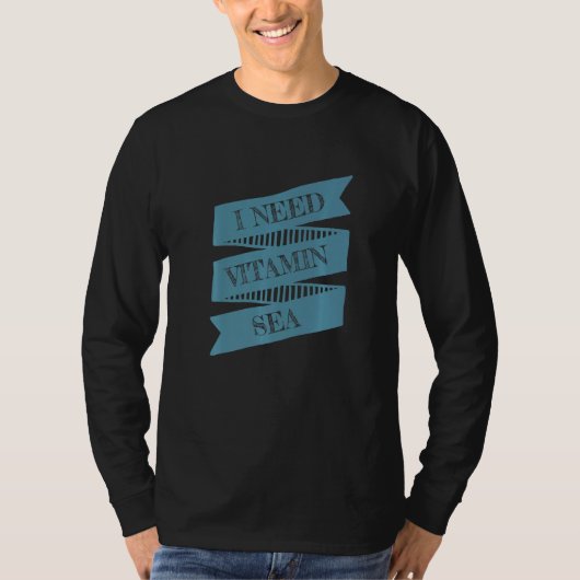 家族休暇I必要ビタミン海 Tシャツ (正面)