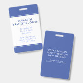 家族会のカスタムな色および文字 バッジ (Front & Back)