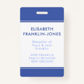 家族会のカスタムな色および文字 バッジ (正面)