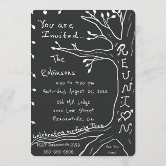 家族会のシンプルな系譜 招待状