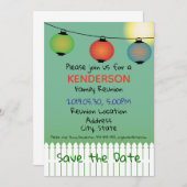 家族会のデザイン セーブザデート (正面/裏面)