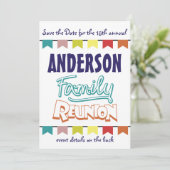 家族会のデザイン セーブザデート (スタンド正面)