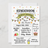 家族会のデザイン 招待状 (正面)