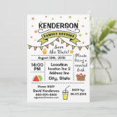 家族会のデザイン 招待状 (スタンド正面)