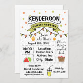 家族会のデザイン 招待状 (正面/裏面)