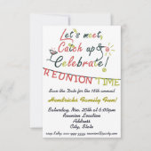 家族会のデザイン 招待状 (正面)