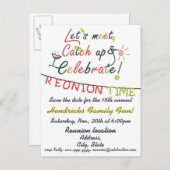 家族会のデザイン 案内ポストカード (正面/裏面)