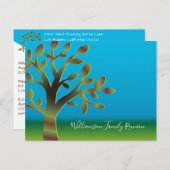 家族会のバーベキューのピクニック招待状の招待 インビテーションポストカード (正面/裏面)